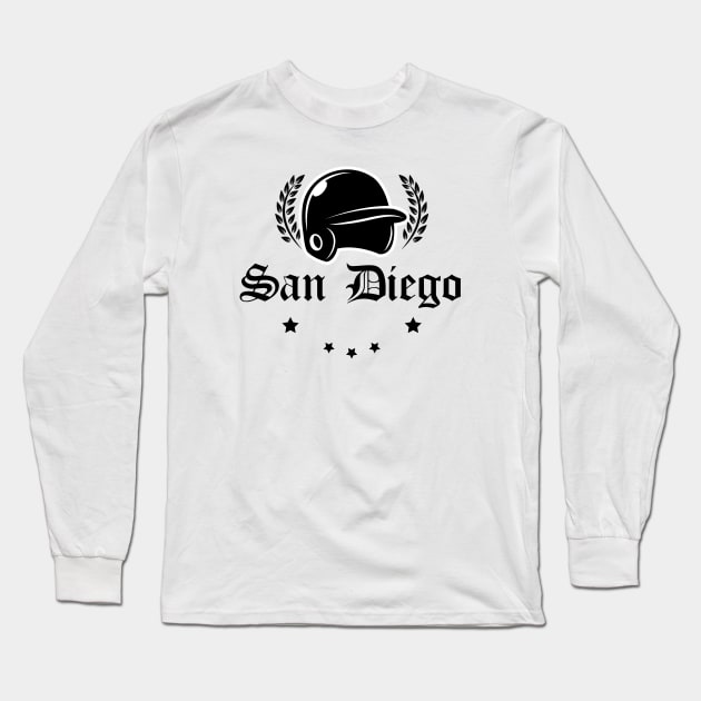 San Diego Baseball Gift Long Sleeve T-Shirt by François Belchior